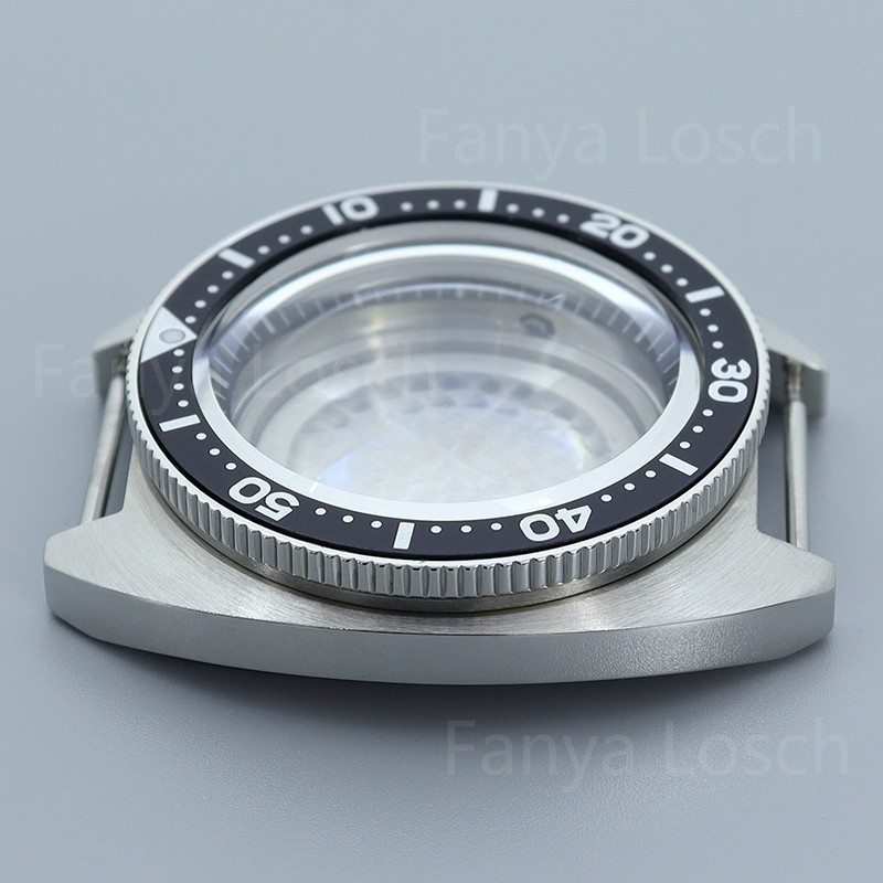 41mm Silver Watch Case Modify turtle SKX Mod Sapphire 10ATM For Seiko NH34 35 36