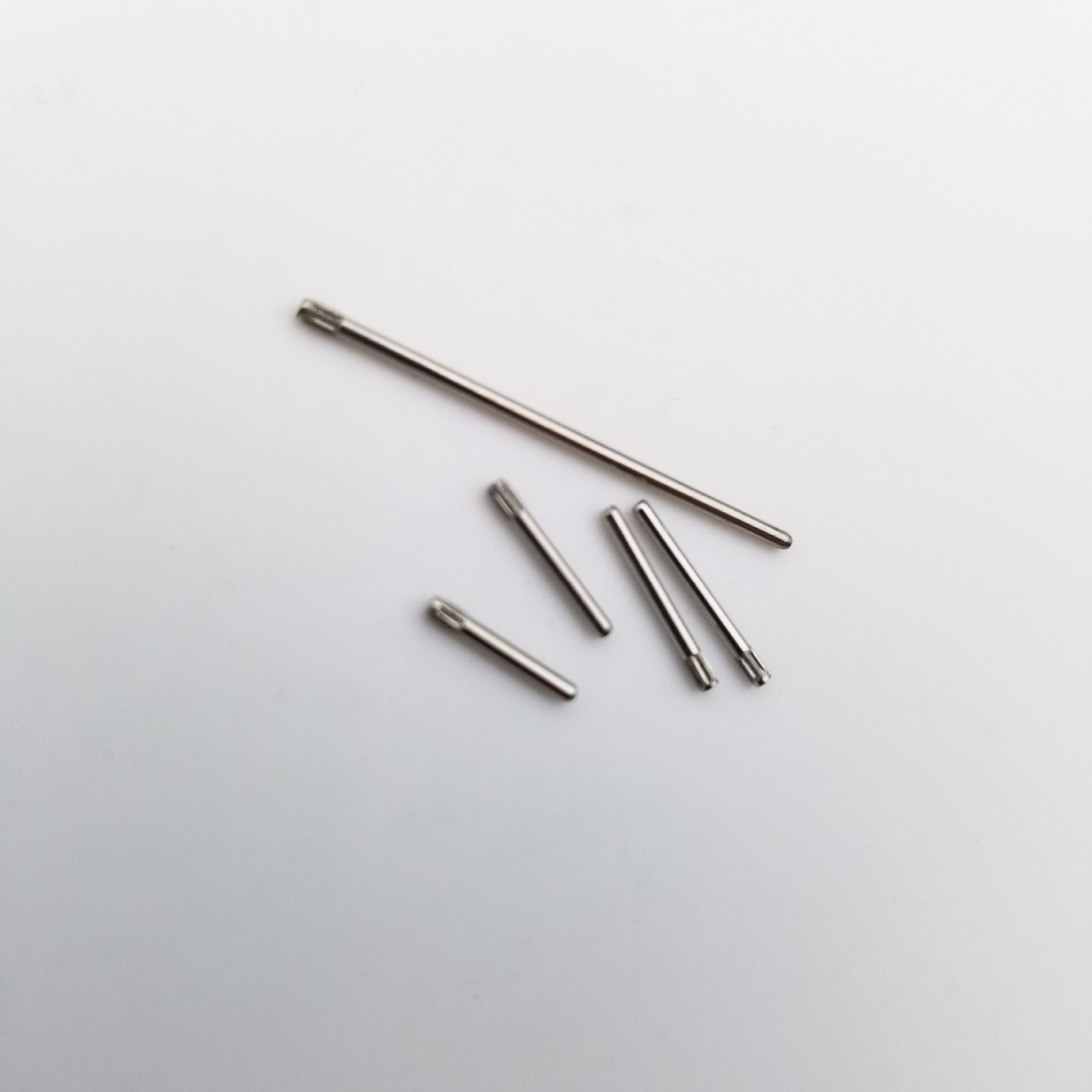 300Pcs 1.0mm 8-27mm Stainless Steel Knurled Watch Band Bracelet Link Pin D