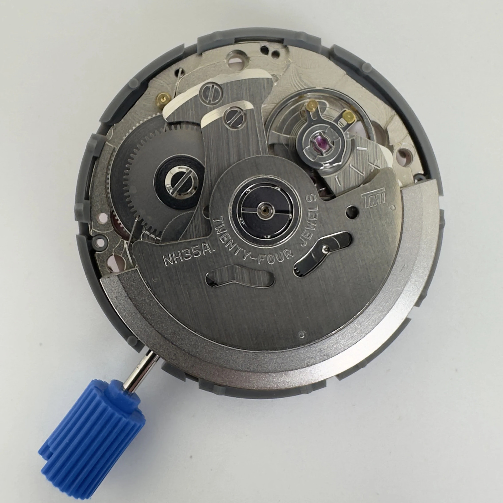 Genuine NH35 Mechanical Movement Modified Red Datewheel 3.0/3.8 Crown Modilver