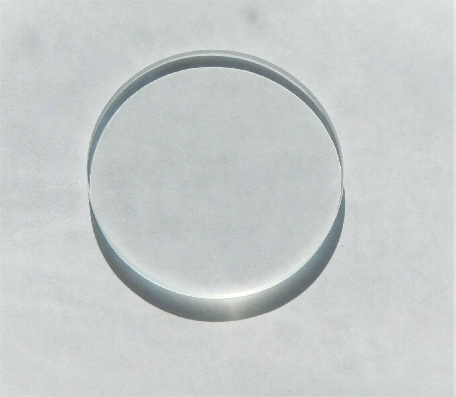 Flat mineral glass watch crystal 3.00mm thick, diameters 37.0 to 45.0mm 1 piece