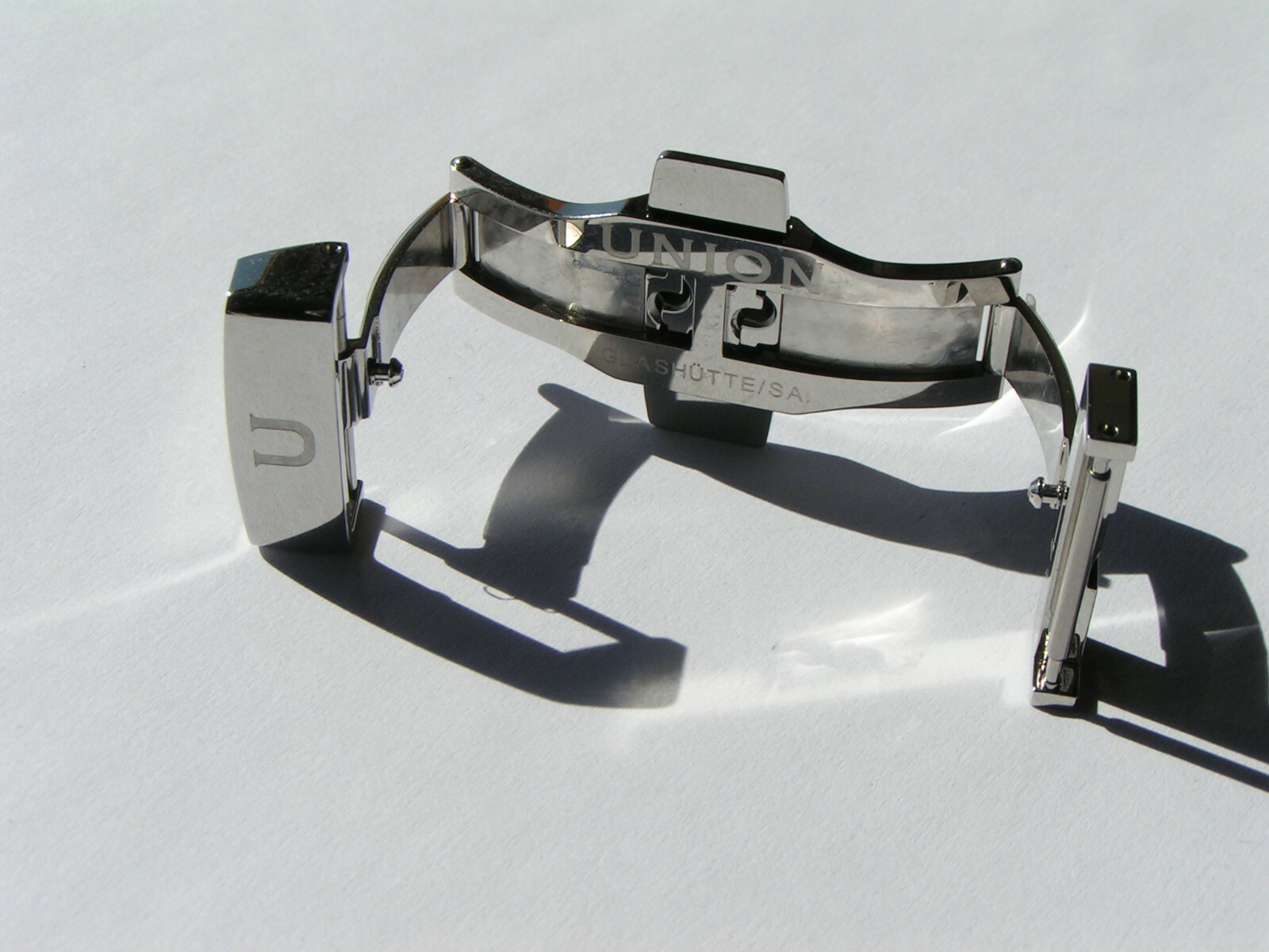 UNION GLASHÜTTE SA D640 000121 Steel 18mm Deployment Deployant Clasp Buckle I520