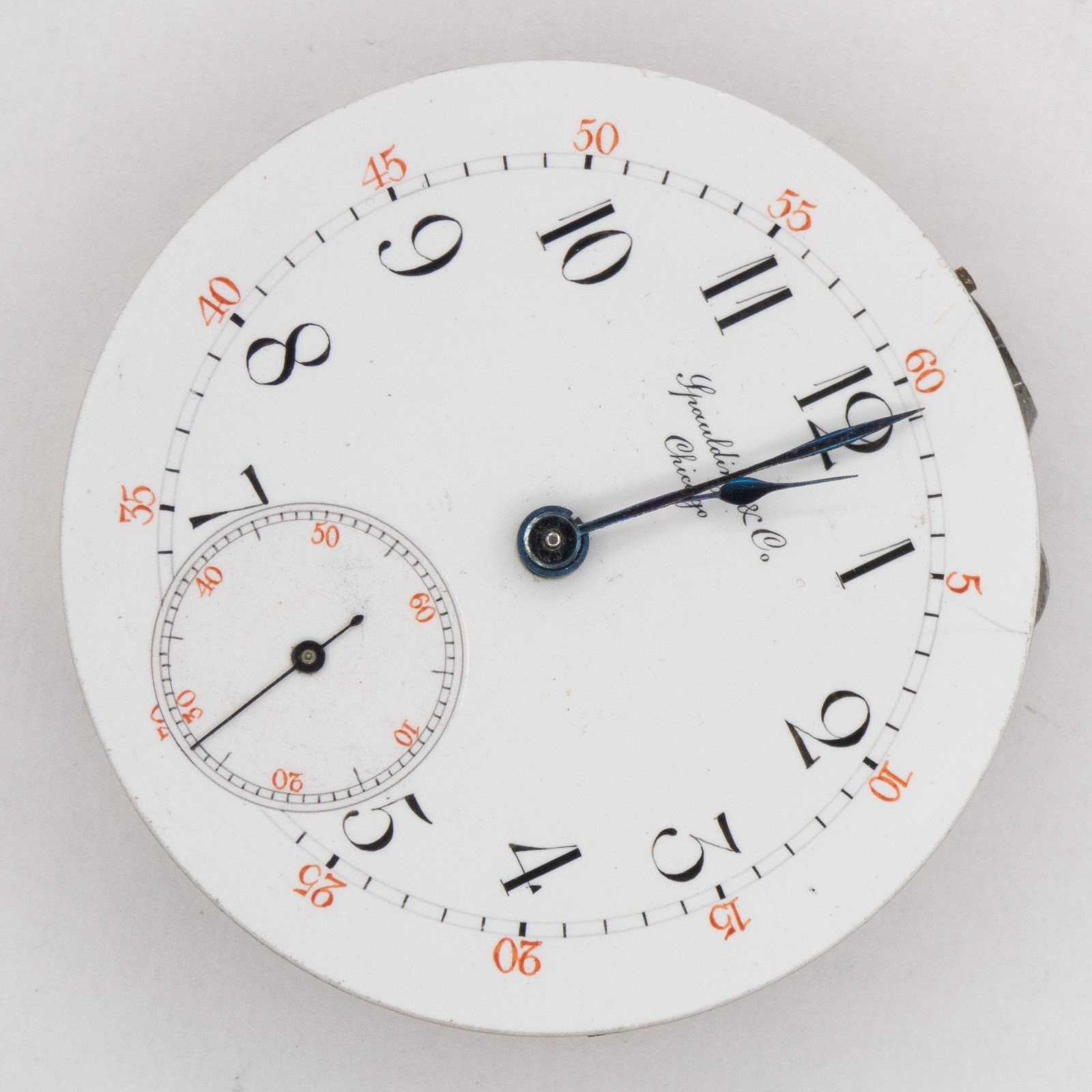 Likely Agassiz 38.3 x 10 mm Antique Pocket Watch Movement, Runs