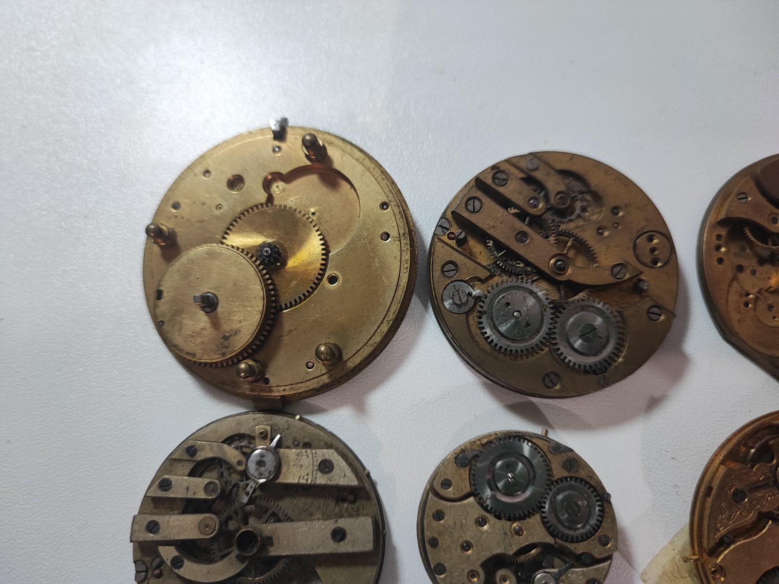 Pocket Watch lot – Watch movement – main plate platina for parts and spares