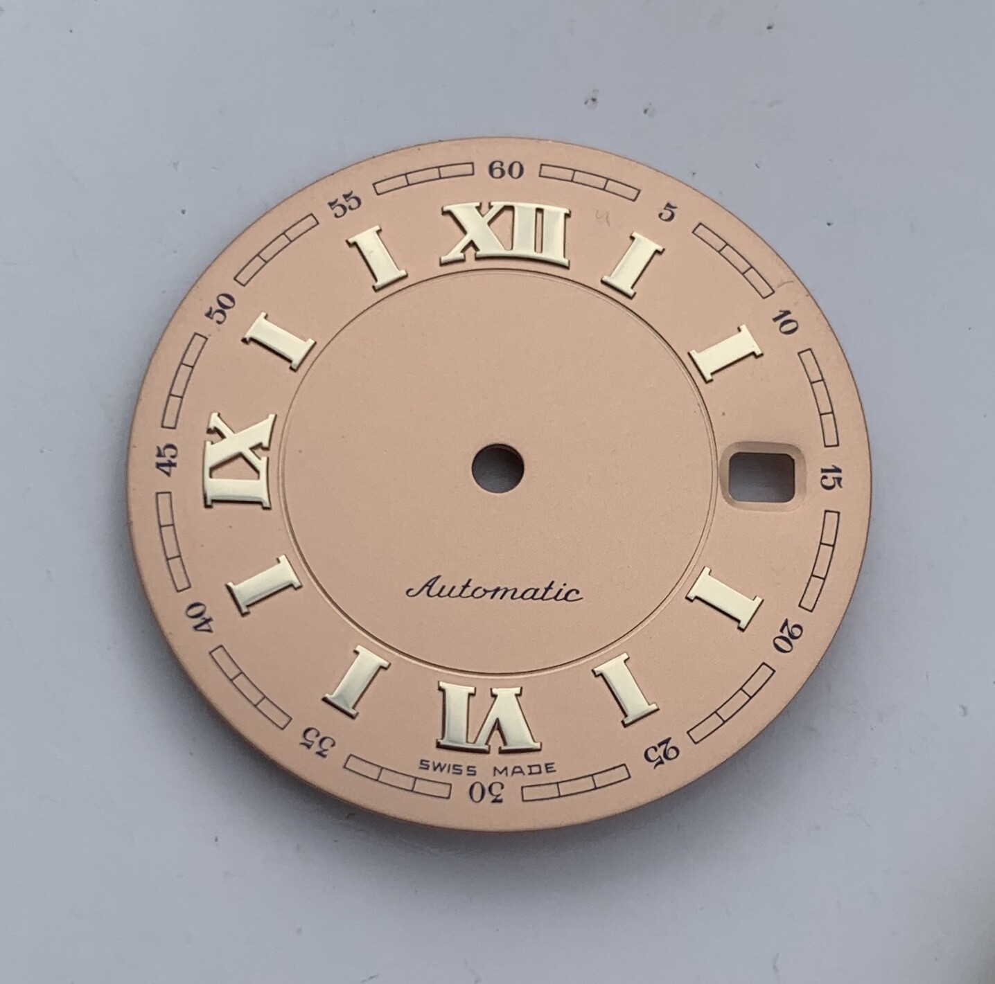 DIAL FOR ETA 2892-2 / 2892a2 / 2824-2 AUTOMATIC 28.8mm ROSEGOLD ROSE, SWISS MADE