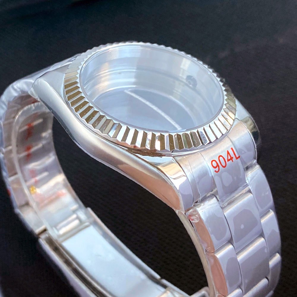 200M Dive 36mm 39mm Fluted Watch Case Sapphire Fit NH35 PT5000 Stainless Steel