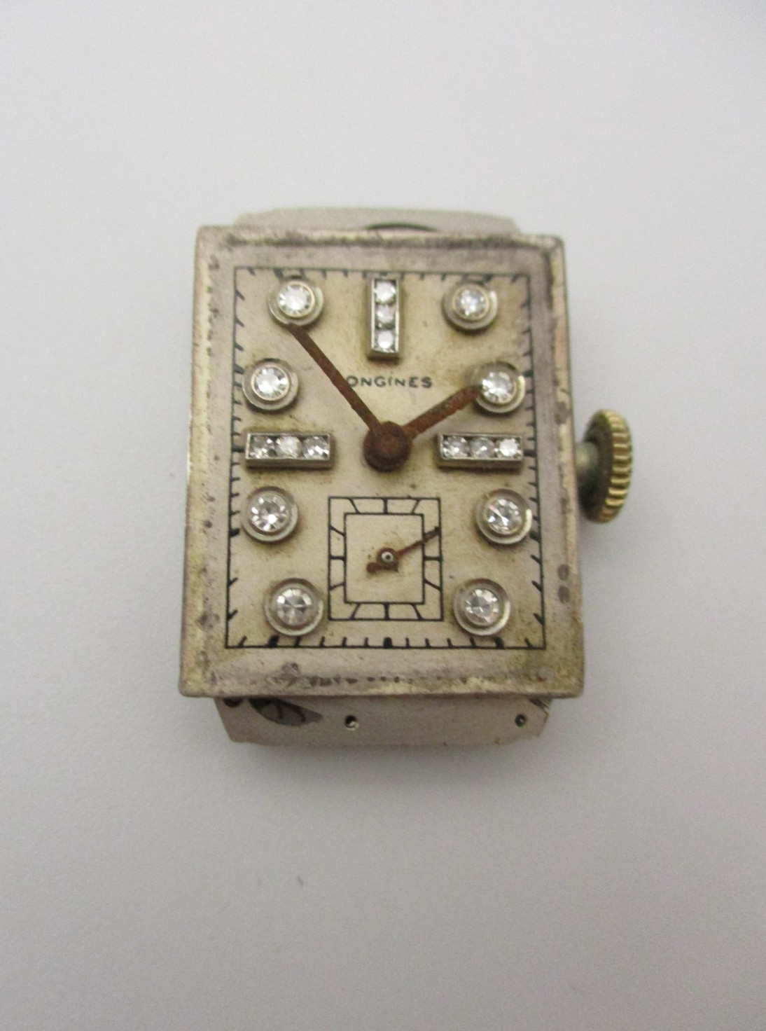Genuine LONGINES Caliber 9L 17-Jewel Wristwatch Movement with Diamond Dial