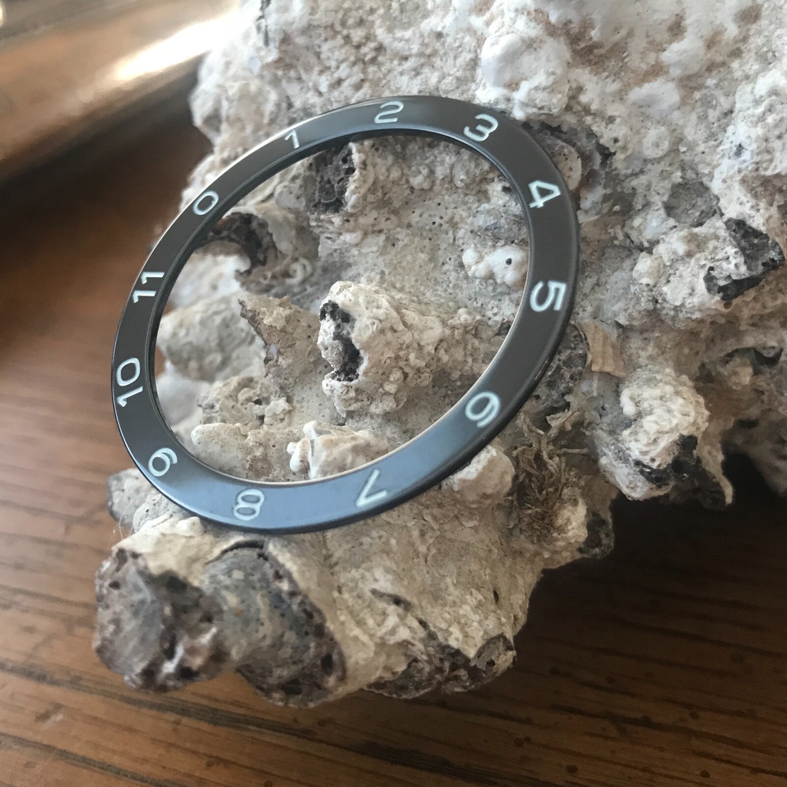 Ceramic Black [Spectre] Bezel Insert for Seiko SNZH ~ US Seller + Ships Fast