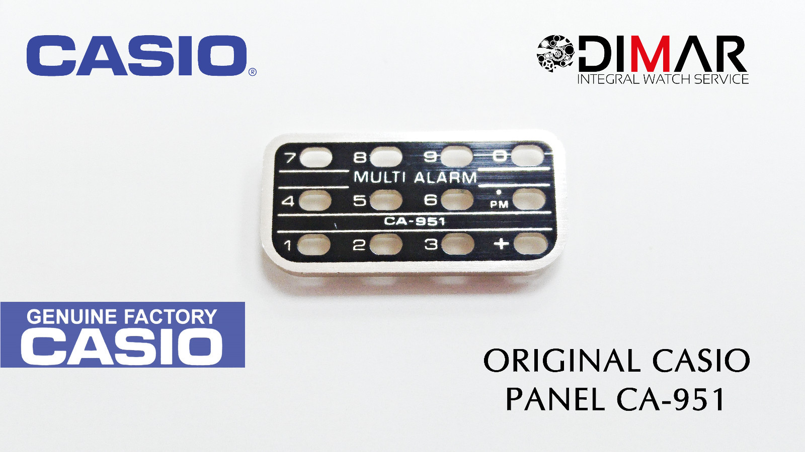 Vintage Casio Original Panel/Keyboard Cover For CASIO CA-951
