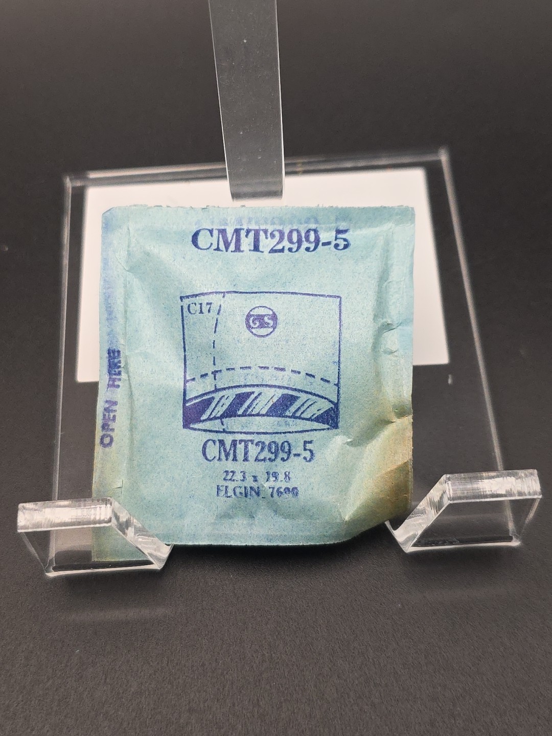 G-S Watch Crystal CMT299-5 Elgin 22.3X19.8