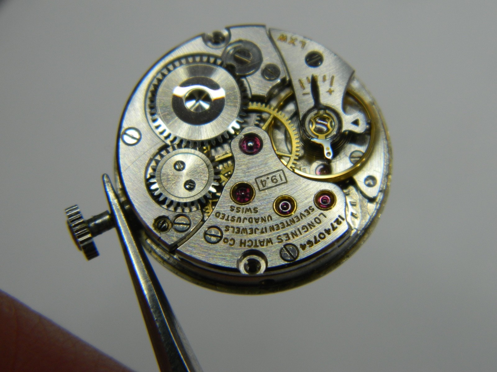 VINTAGE 1960’s LONGINES CAL 19.4 17J WATCH MOVEMENT DIAL – RUNS VERY STRONG
