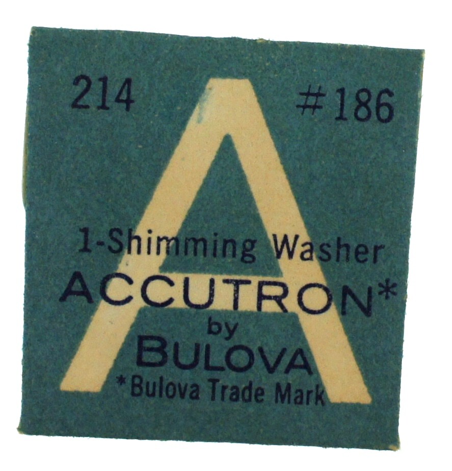 NEW Bulova Accutron 214 Watch Part 186 Shimming Washer NOS Genuine Repair