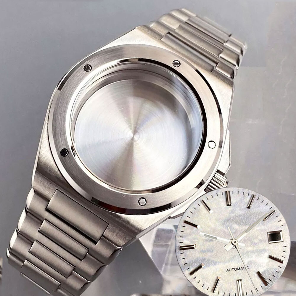 20ATM 40mm Watch Brushed NH35 Case Sapphire Glass For Ingenieur Matte Dial Hands