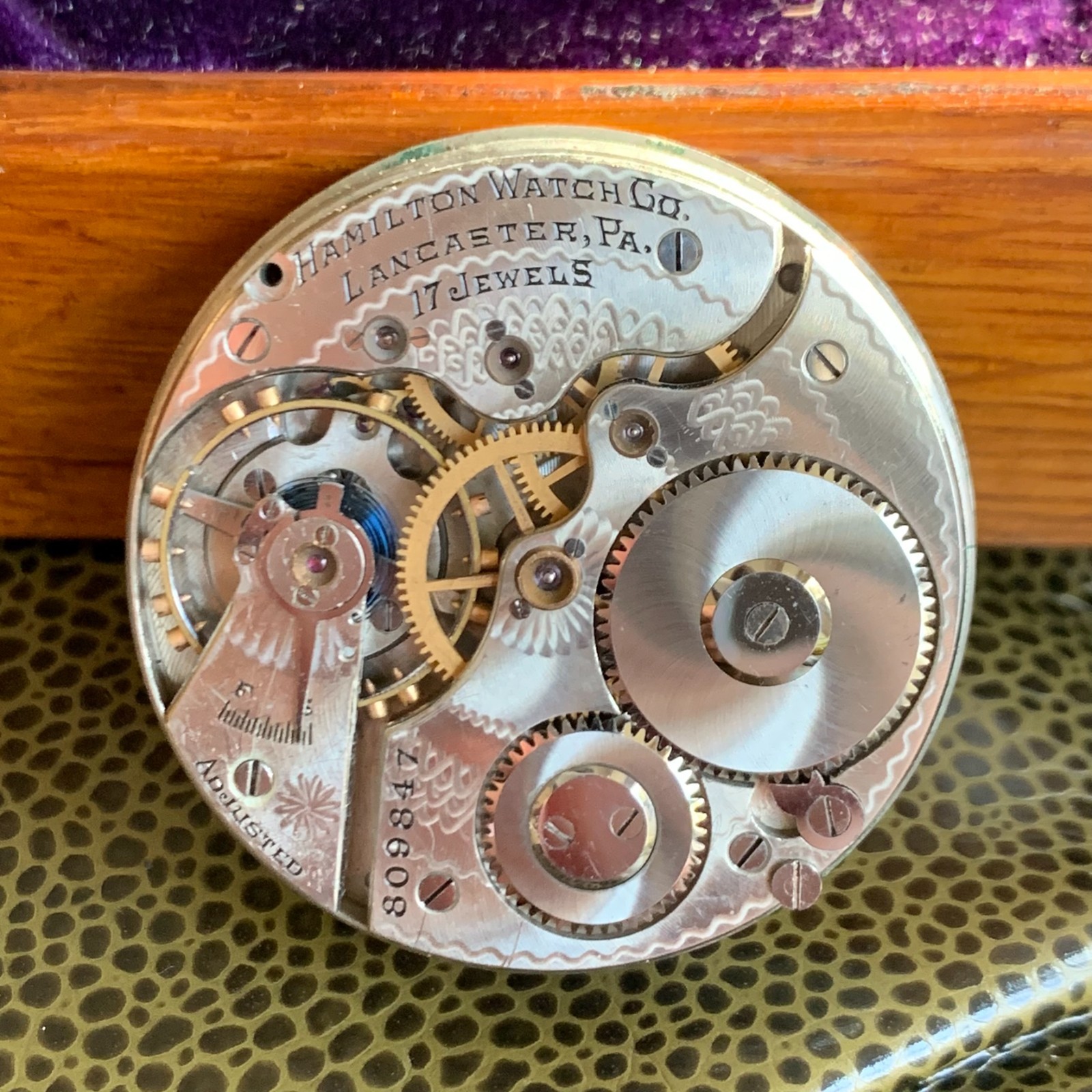 Hamilton Grade 974 16S 17 Jewels Movement Incomplete Parts Repair