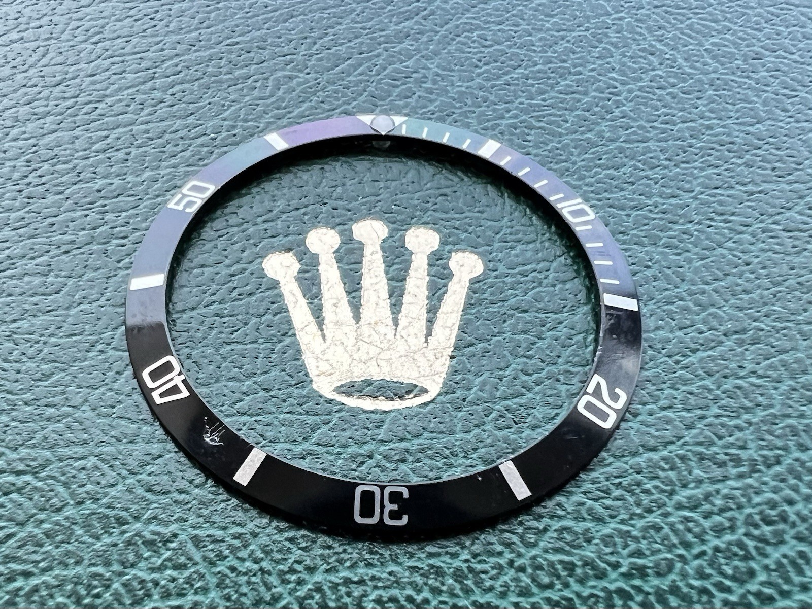 Genuine Rolex Submariner 5512 5513 1680 1665 Black Bezel Insert OC#1548