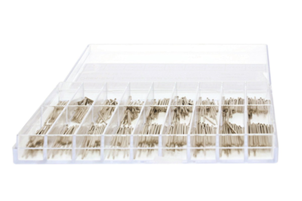 540 PCS 8-22MM COTTER PIN FOR WATCH BAND LINK ASSORTMENT STAINLESS STEEL