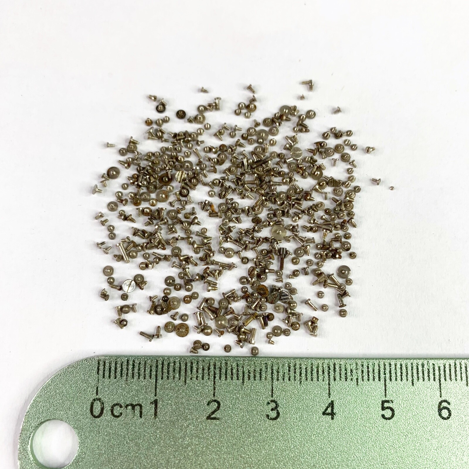 100 Watch Screws Tiny Steampunk Altered Art Parts Watchmaker Lot Repair Wrist