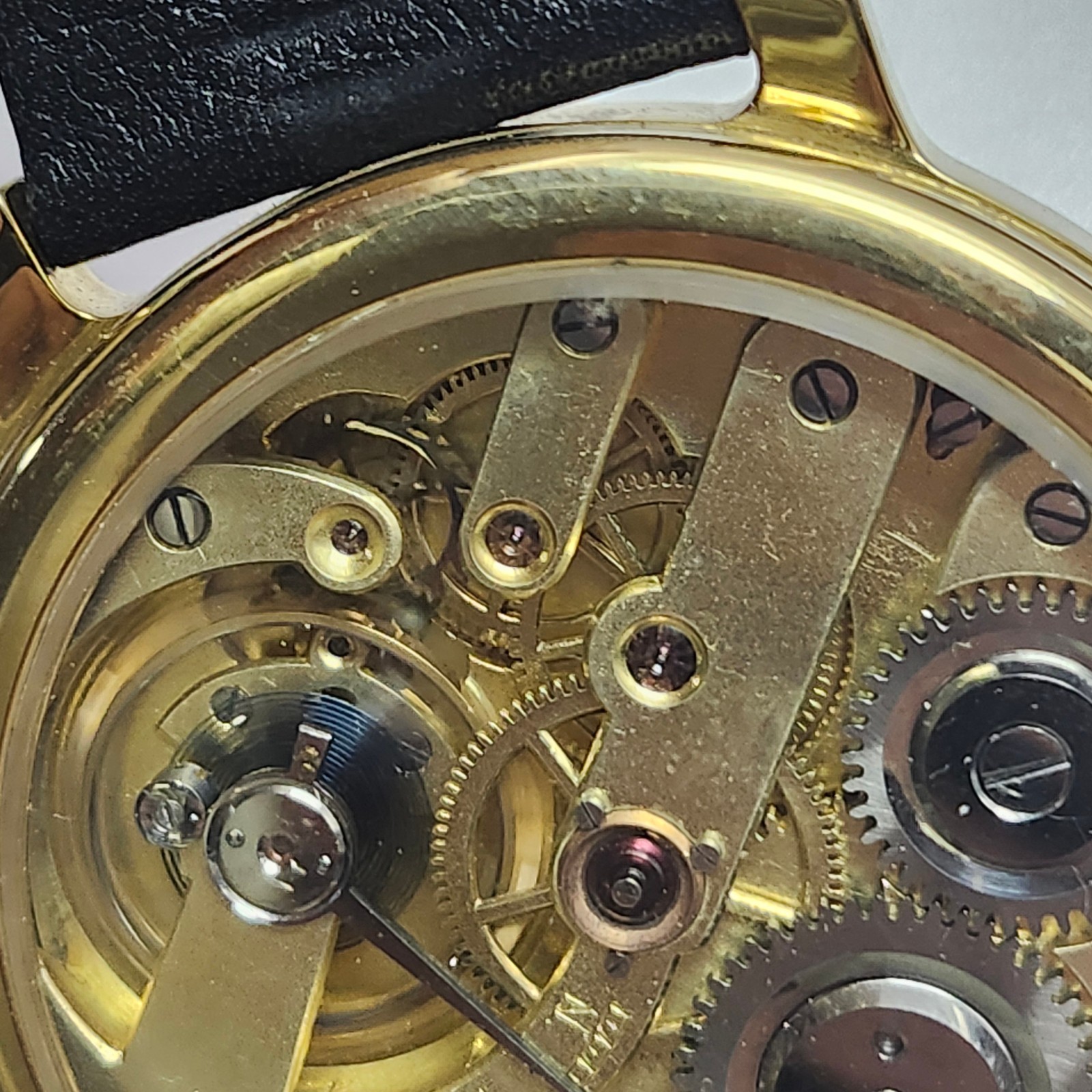 Working Marriage Wristwatch – Enamel Dial -Filigree Hands – 50mm