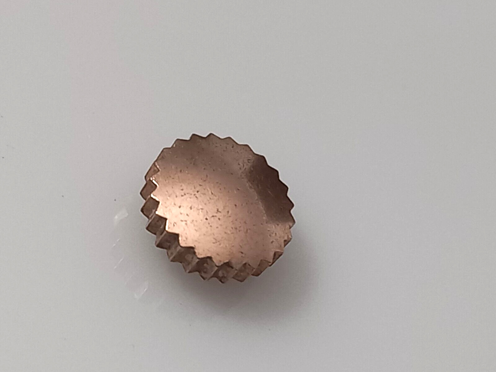 Rare Rose Gold 7.2mm Crown For Vintage 1940-60’s Swiss Chronographs Stem 1.0mm