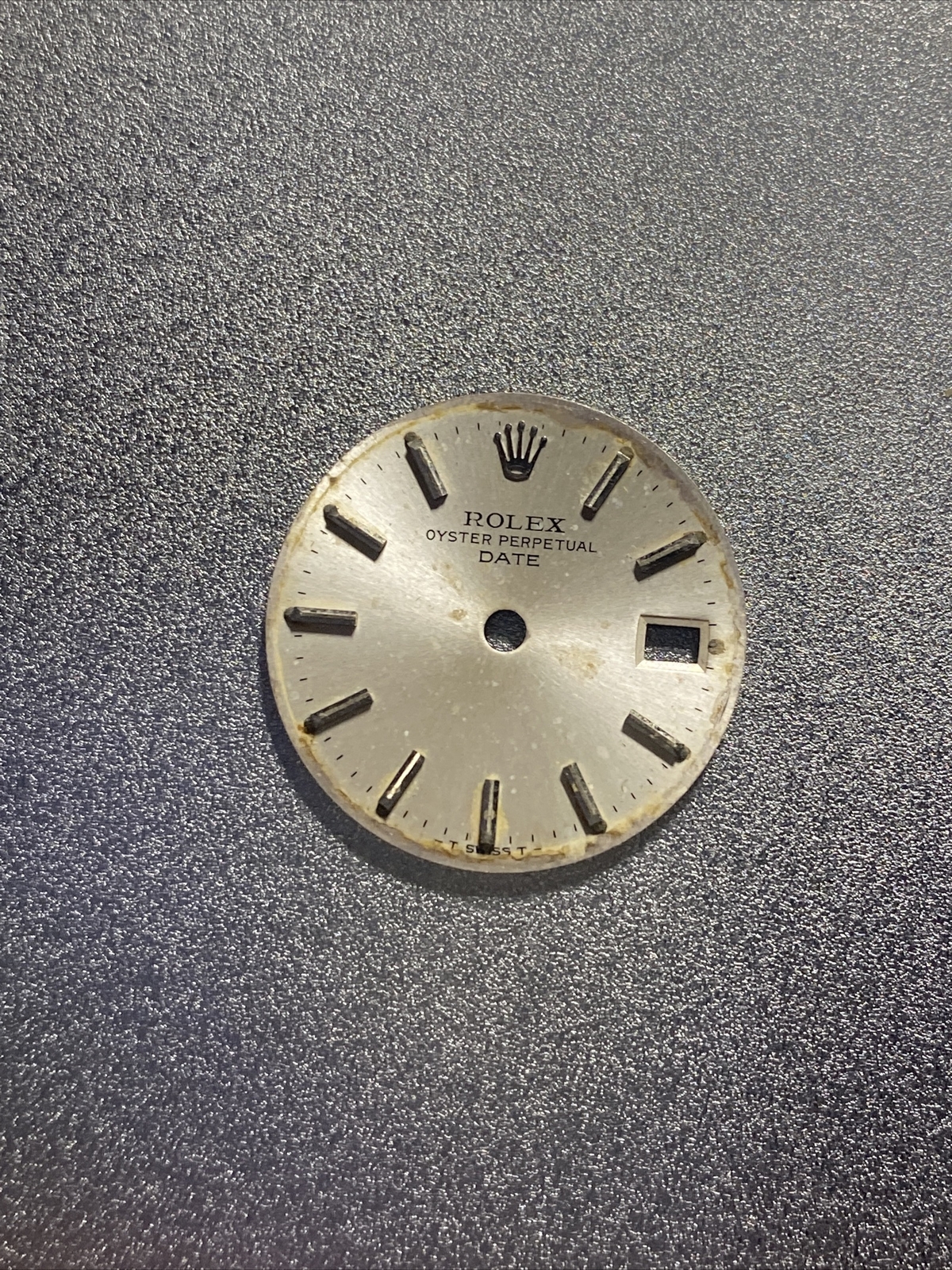 Genuine Rolex Silver Dial Lady Date 6917 6517 6916 6516 HAS SPOTS AND DAMAGE