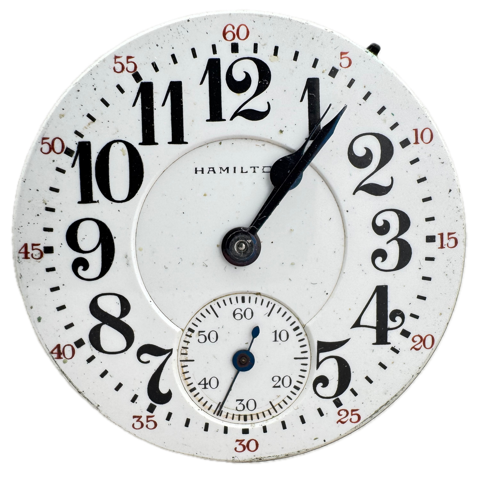 Antique 16s Hamilton Railroad Pinstripe Mechanical Pocket Watch Movement 992 USA