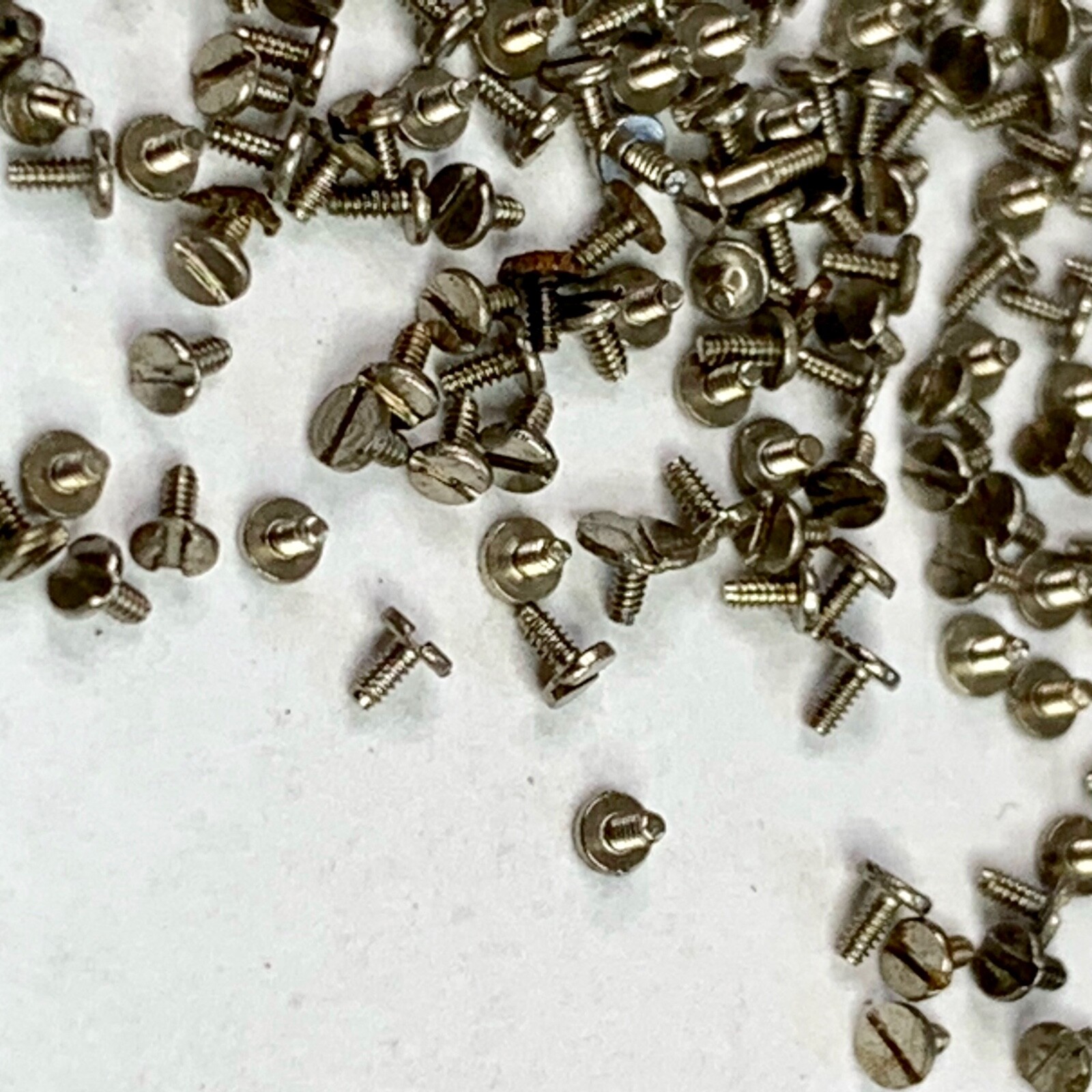 100 Watch Screws Tiny Steampunk Altered Art Parts Watchmaker Lot Repair Wrist B