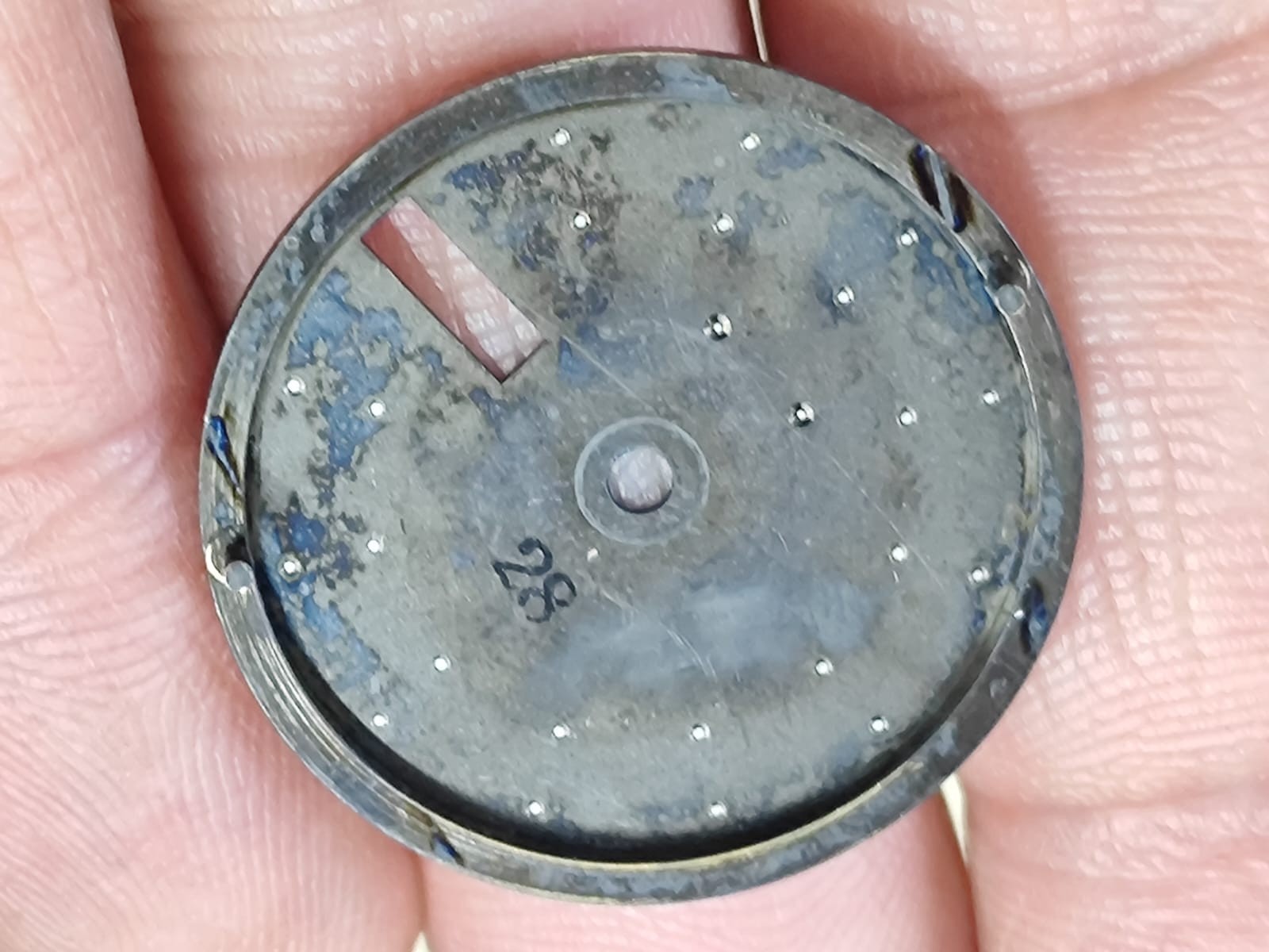 Original SEIKO Bell-Matic 4006-6030/6031 Part BLUE DIAL & INNER dial Ring NOS