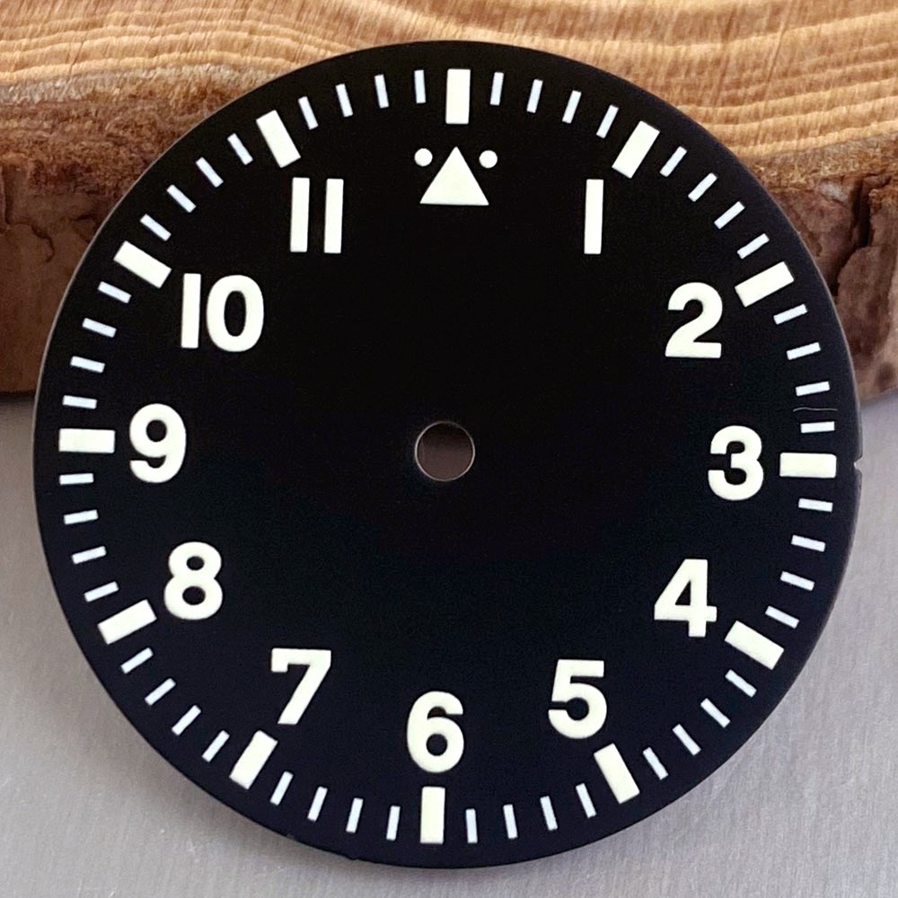 36mm pilot style Steel Watch Case For Miyota 8215/NH35/PT5000 Sapphire Glass
