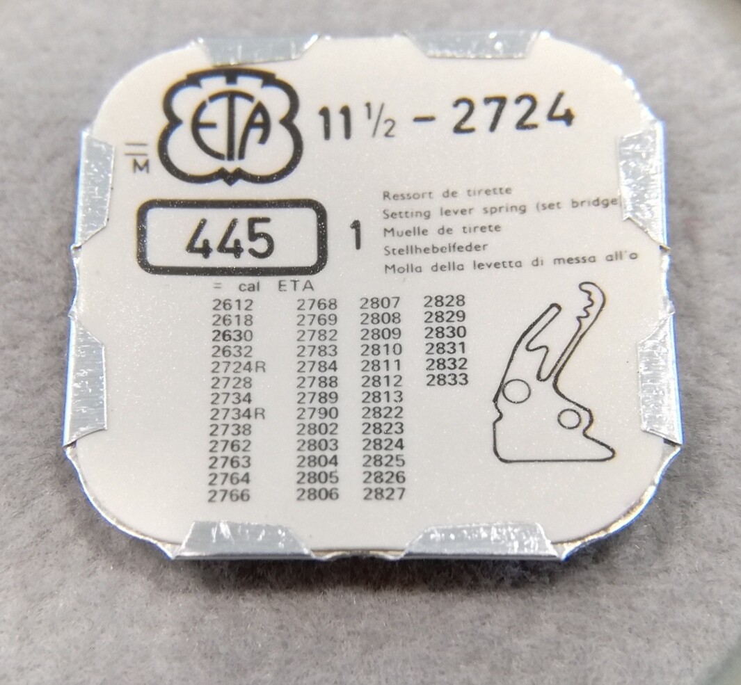 ETA 2788 Original parts NOS