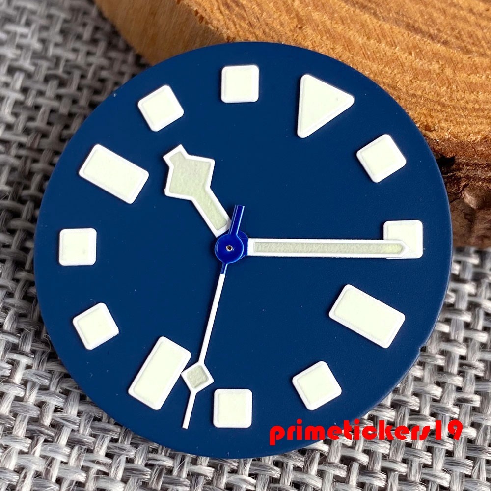 Matte Black/Blue/Green/Purple 29mm Watch Dial Luminous Fit NH35 ETA2824 PT5000