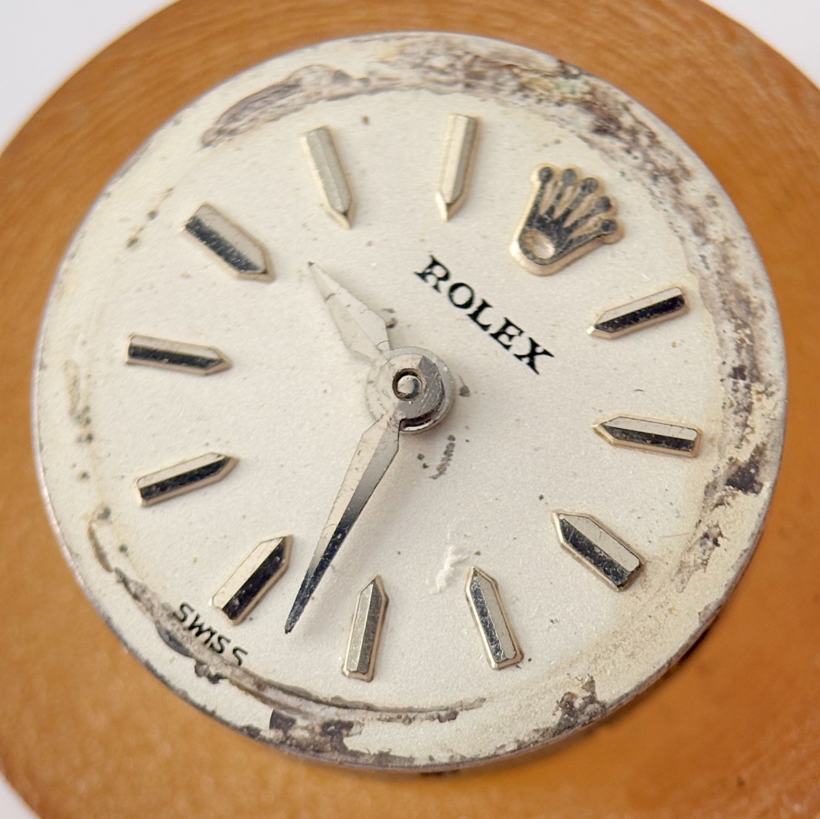 Rolex Cal 1401 1400 Ladies Watch Parts Movement Fork Wheel Spring Bridge