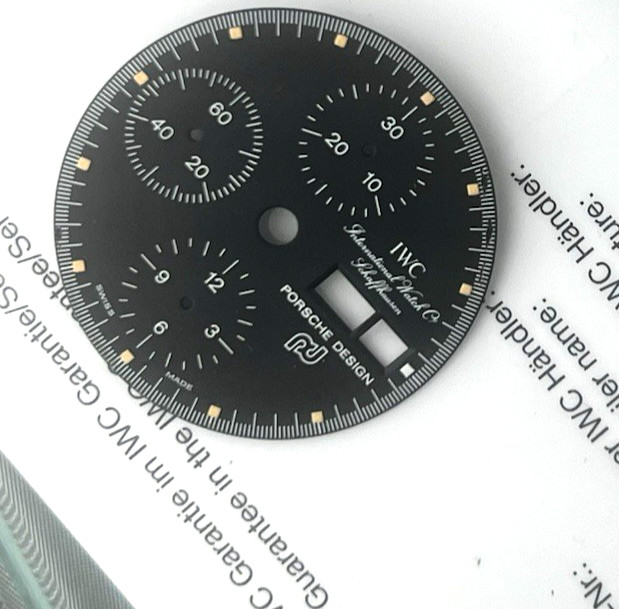 IWC / PORSCHE DESIGN RARE WATCH BLACK DIAL BY ORFINA TOP GUN REF 7176 Swiss Made