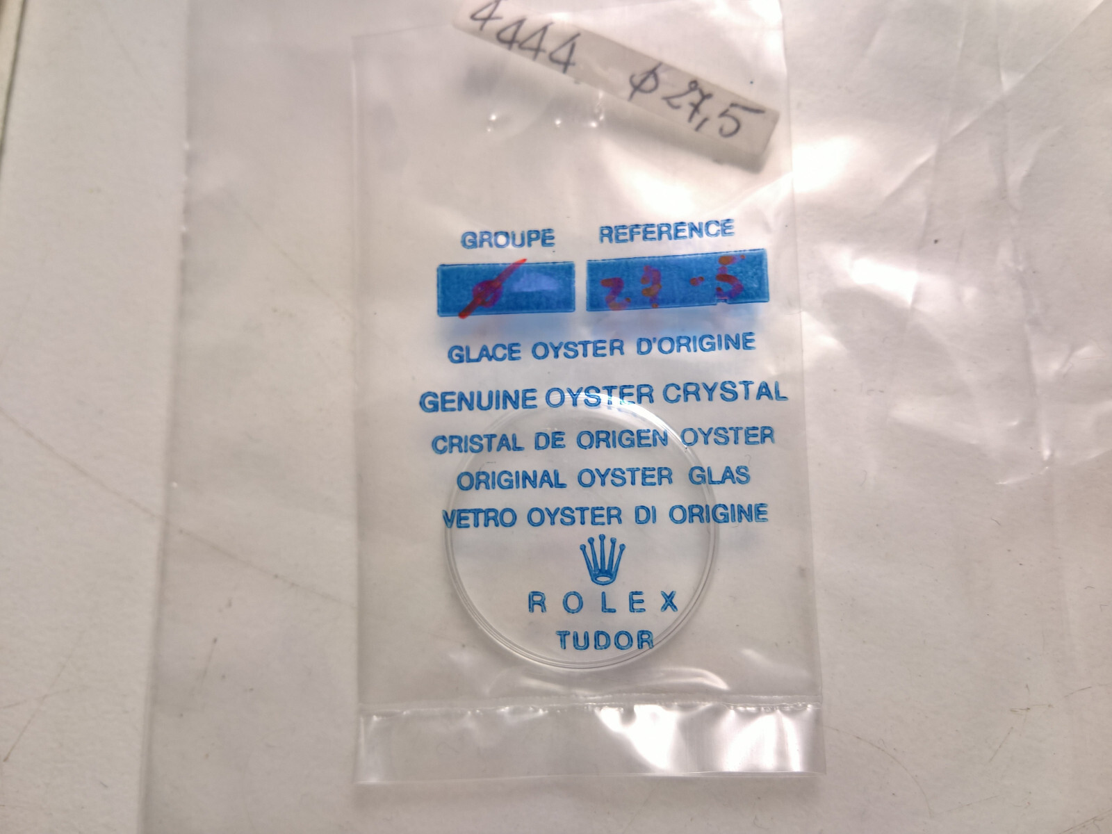 ULTRA RARE VINTAGE ROLEX OYSTER ROYAL 4444 PLEXY GLASS NOS GENUINE 100%