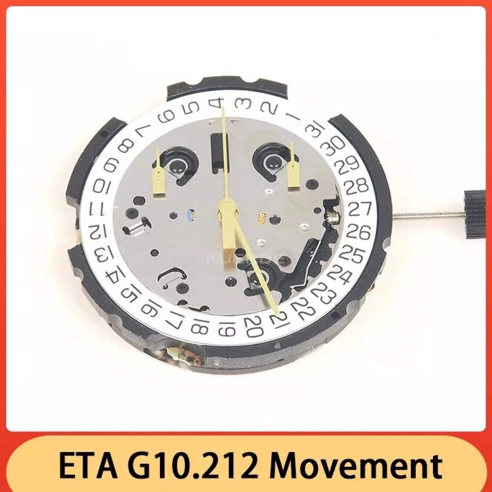 NEW ETA G10.211/212 Watch Movement, Date at 4 O’Clock