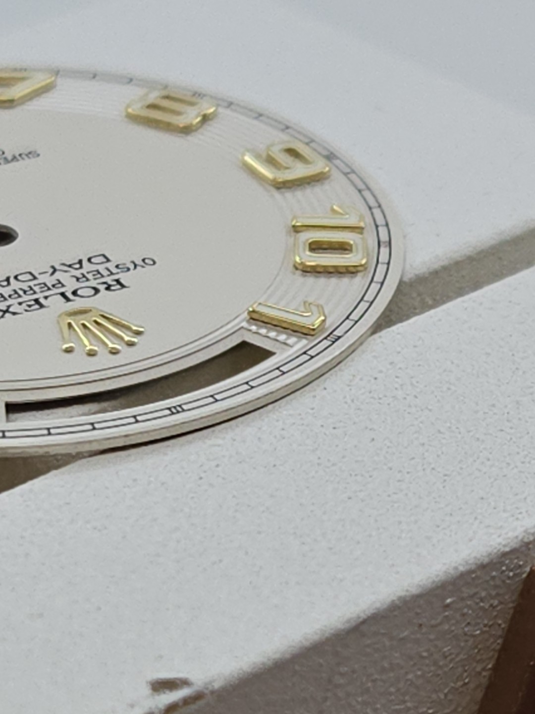 Rolex Dial,218238 President Day-Date Concentric,Ivory,New Old Stock Open Package