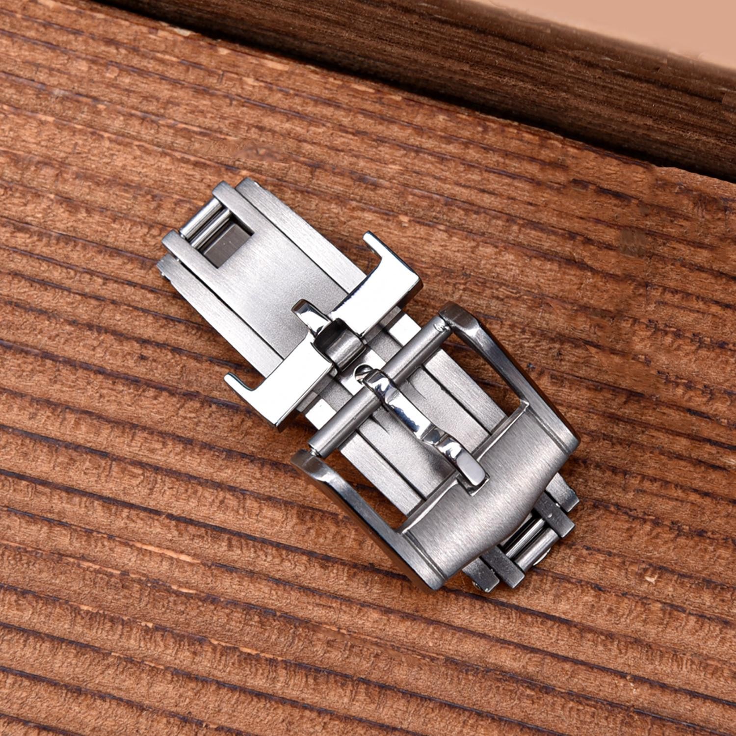 16mm 18mm Stainless Steel Deployant Clasp For Rolex Cartier Omega Watch Band