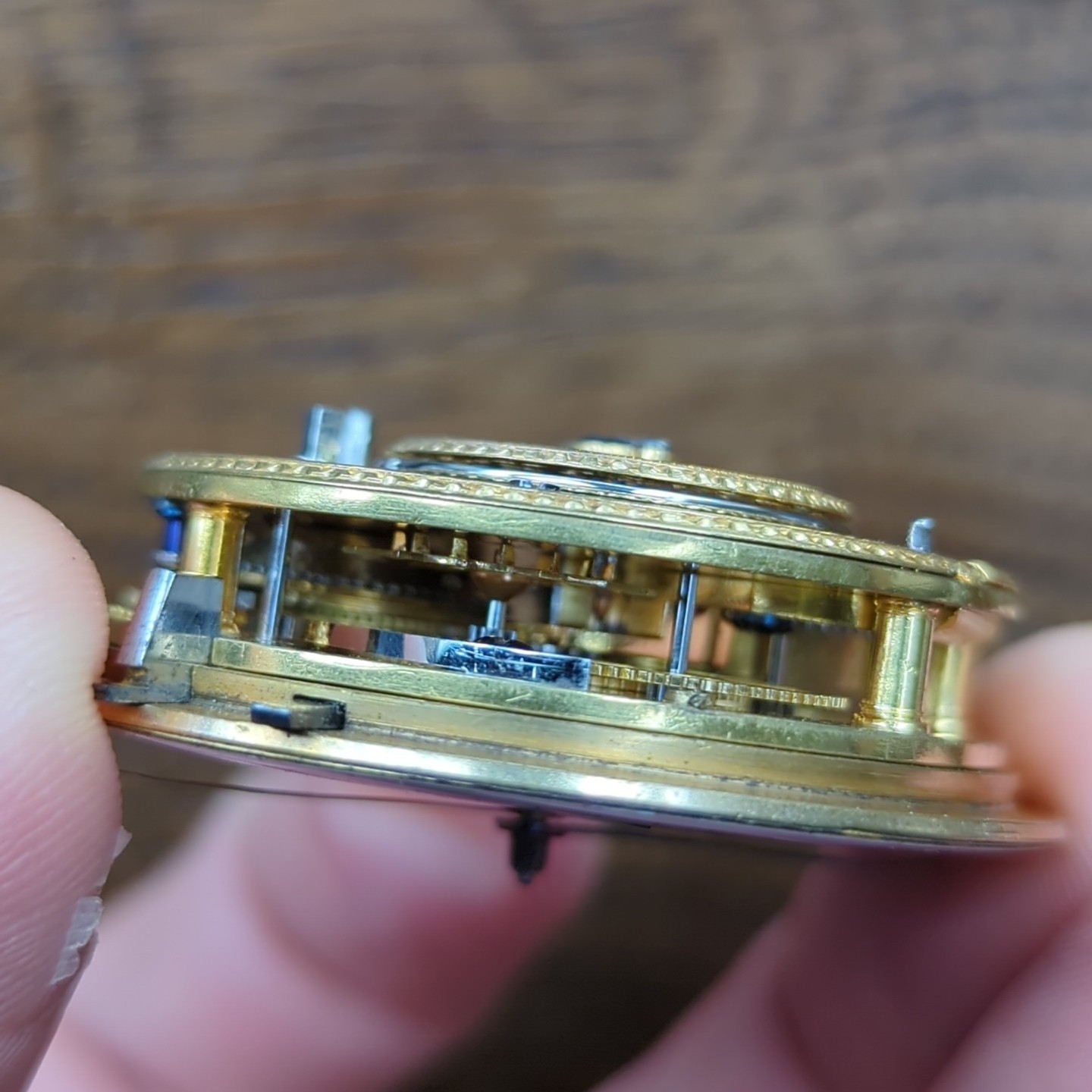 James McCabe English Duplex Pocket Watch Movement With Sweep Secs Feature (G72)