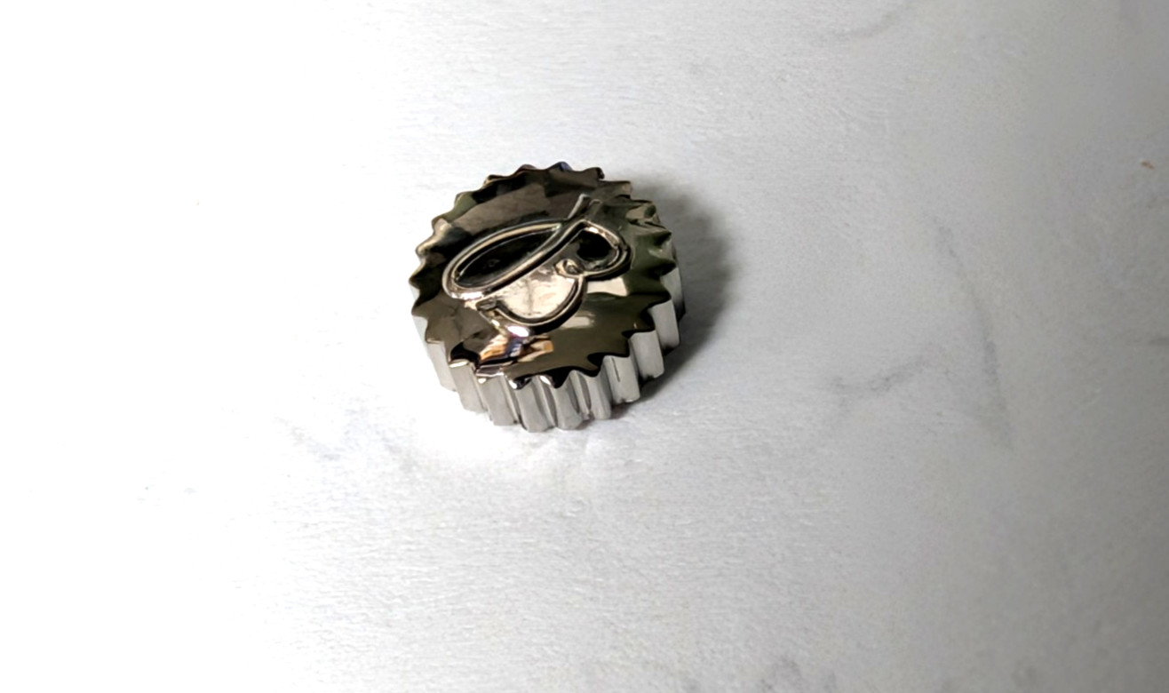 Unbranded waterproof dress crown 6.5mm, tap 10, S/Steel for watch repair
