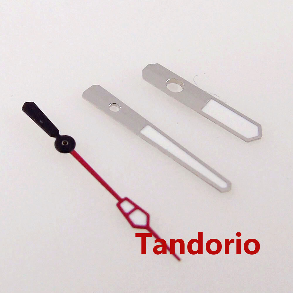 Watch Parts Hands Needles Silver Edge Fit NH35A NH36A 7s26 Automatic Movement