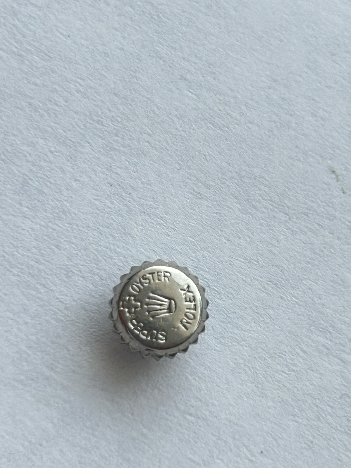 1 x Vintage Rolex 5.9 mm Super Oyster Steel Crown perfect condition vintage