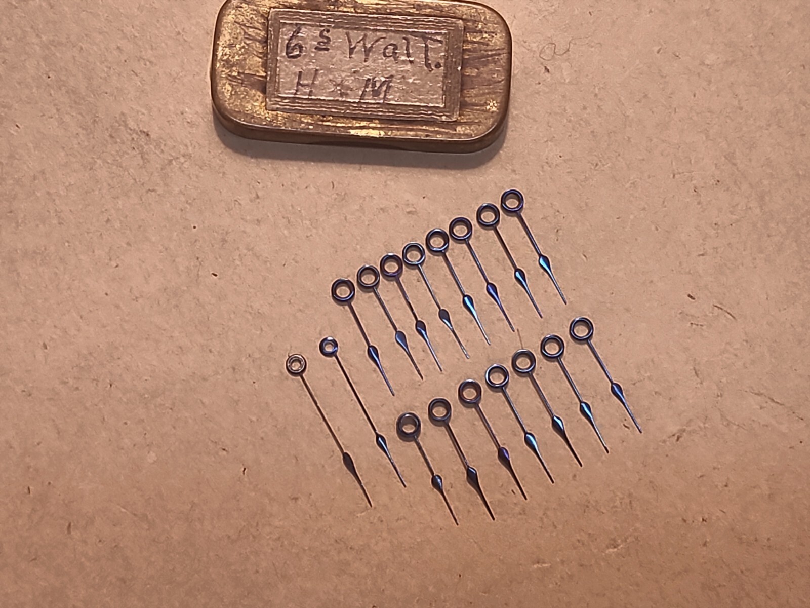 Lot Of Mixed American Pocket Watch Blue Spade Hands