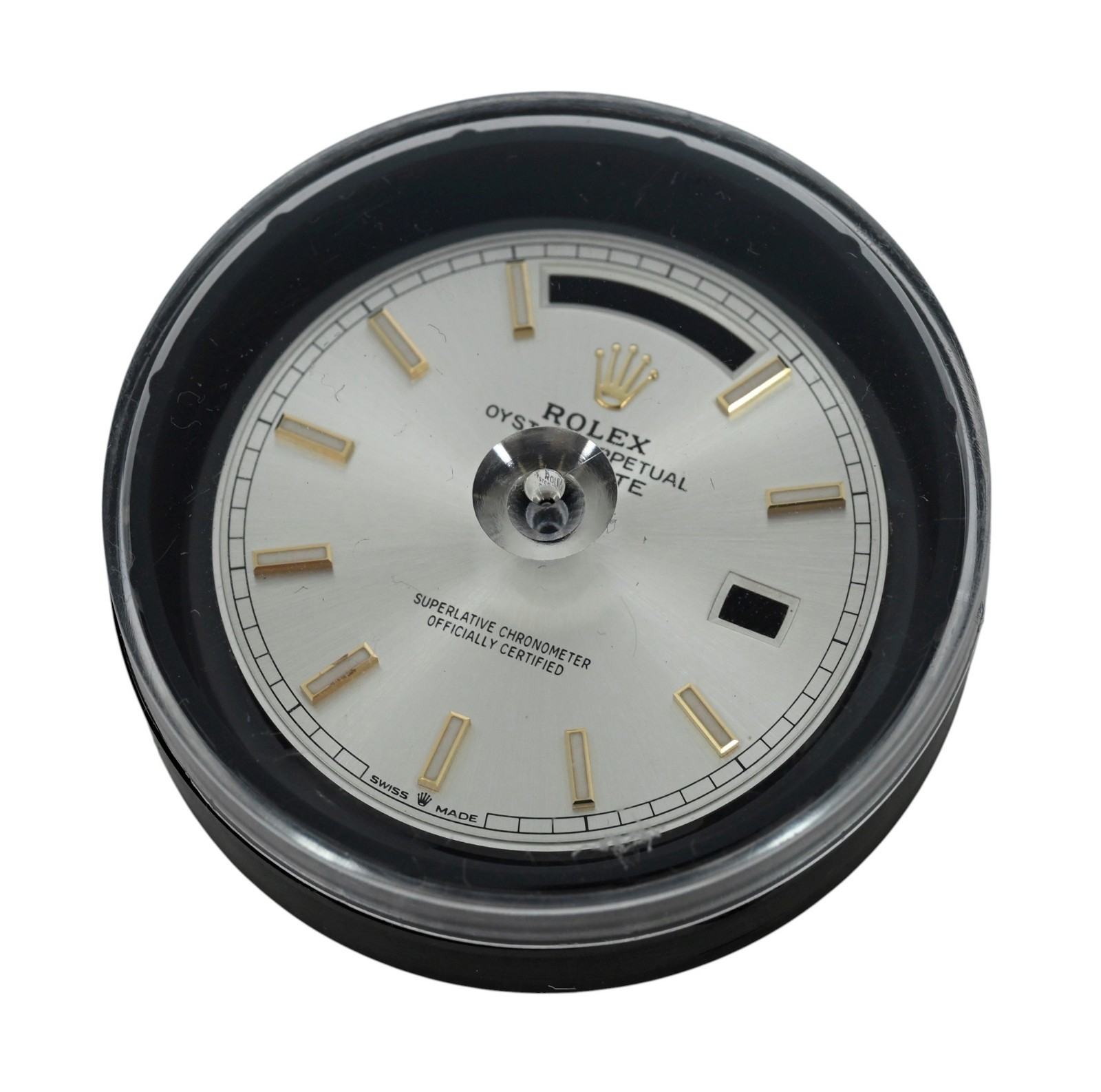 Rolex Factory Day-Date 40 Silver and Gold Luminous Stick 40mm Watch Dial 228238!