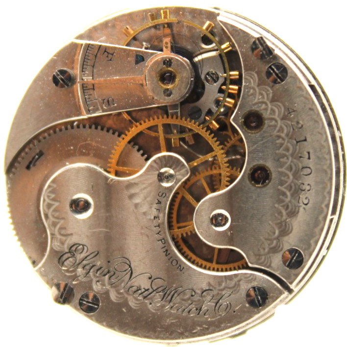 1891 ELGIN POCKET WATCH MOVEMENT 4217032 GRADE: 115 0s 13j (TE2)