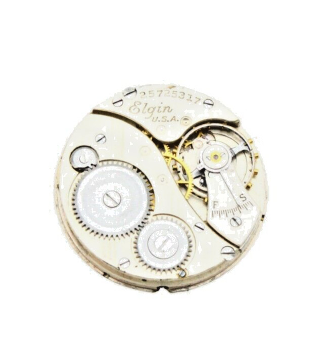 Elgin Model Grade 431 Size 6/0s = 25.3 mm 7 J Vintage Watch Movement For Parts
