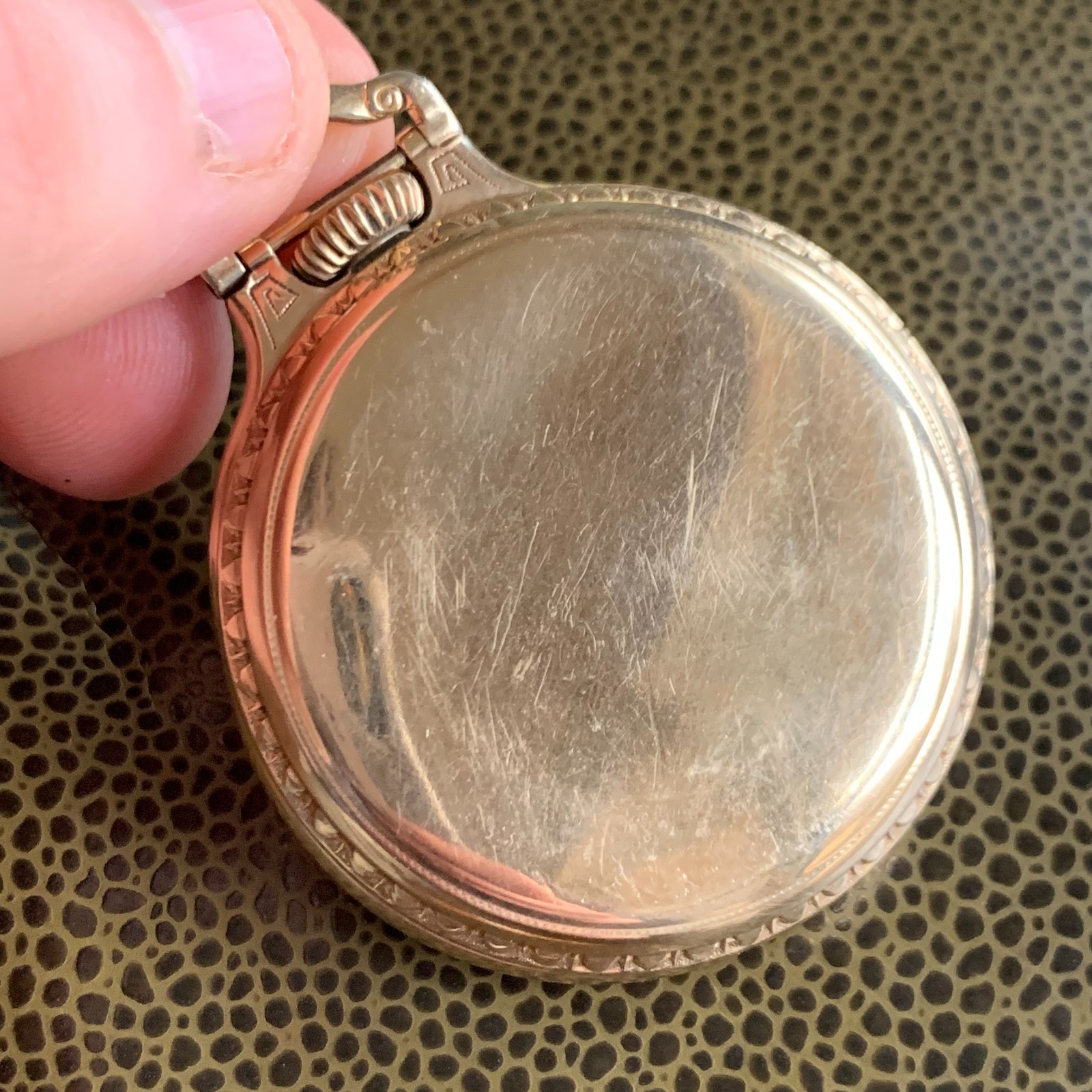 Wadsworth 10K Gold Filled BOC Railroad Case Fits Hamilton Pocket Watch #1