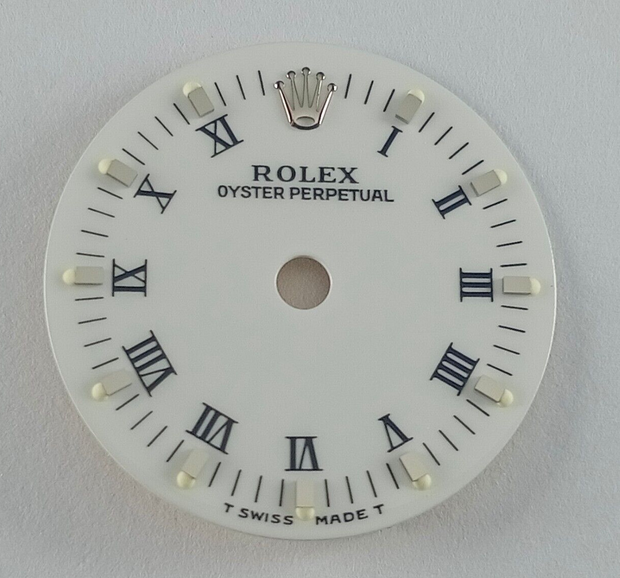 ROLEX 67180 LADIES OYSTER PERPETUAL WATCH WHITE ROMAN DIAL 20 MM(NOS & ORIGINAL)