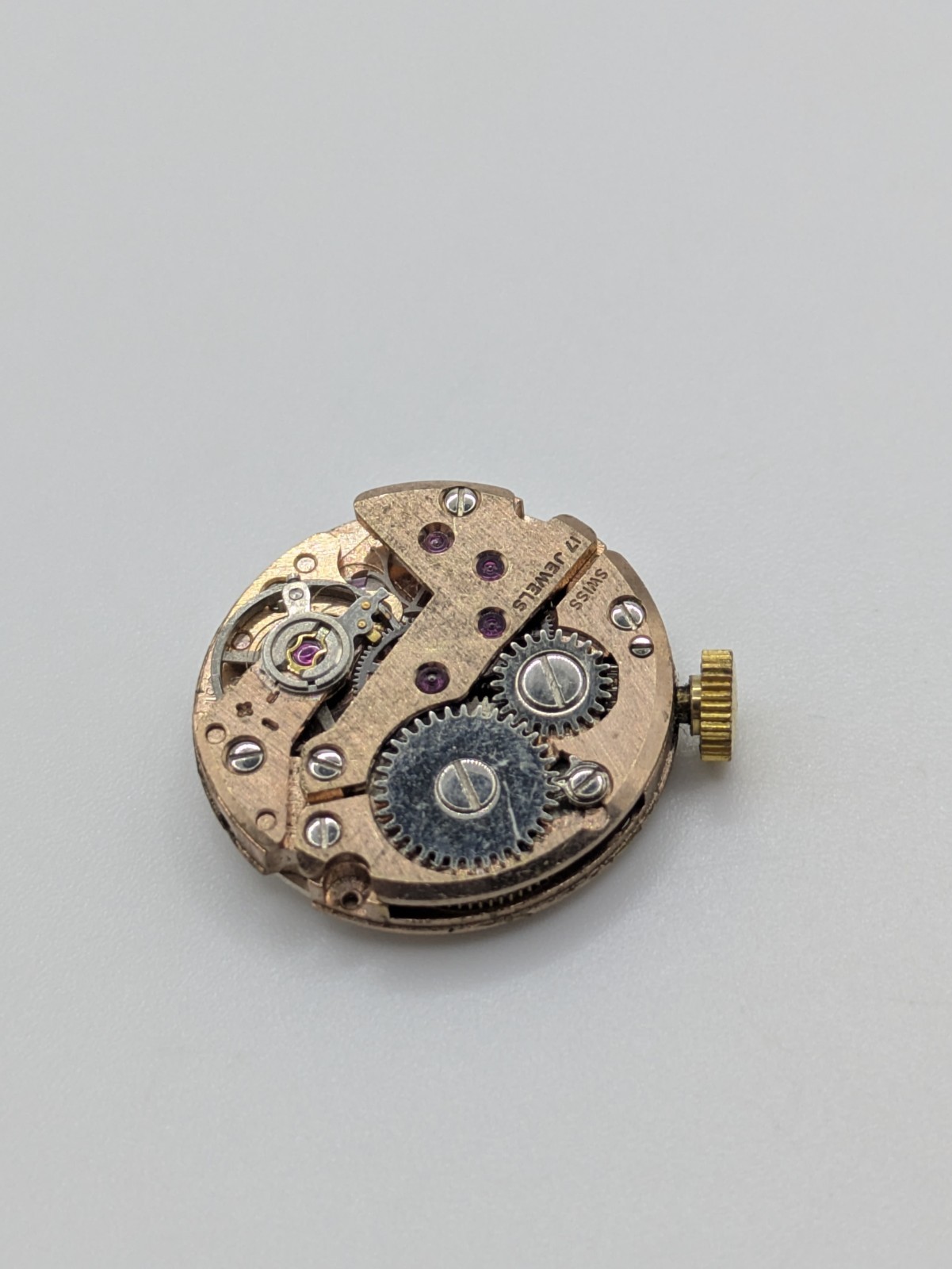 FHF 351 Griffon Manual Wind Watch Movement Swiss Made 17 Jewels Untested 19.5mm