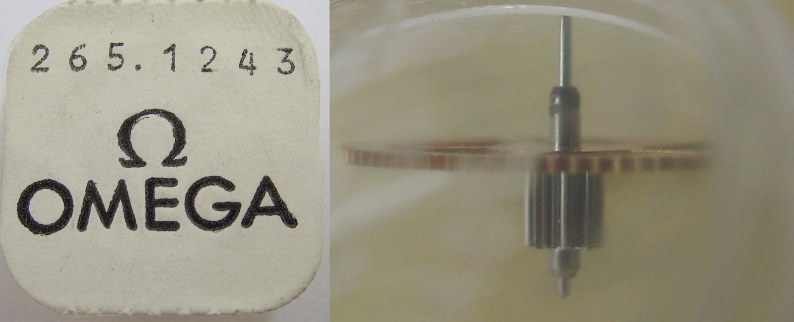Omega 265 Watch Part: 4 th. wheel second beat #1243 / 224