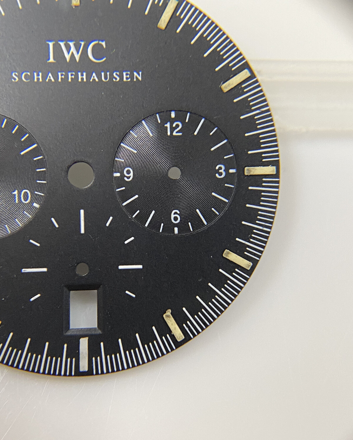 Original IWC GST SCHAFFHAUSEN Chronograph IW372701 Black 27mm Dial