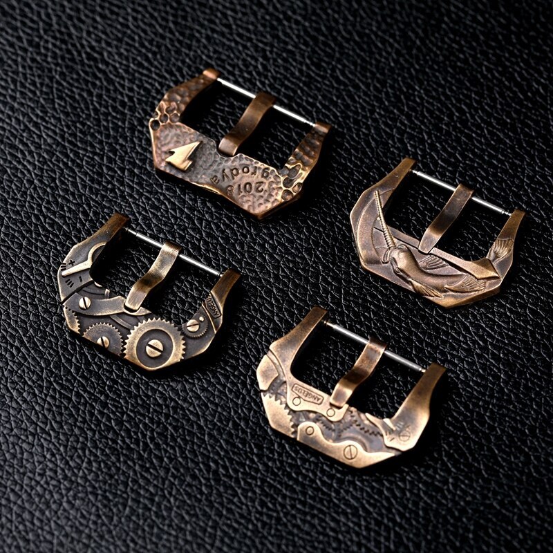 20 22 24 26mm Bronze Buckle Clasp Mechanical Style Old Vintage Steampunk Gears