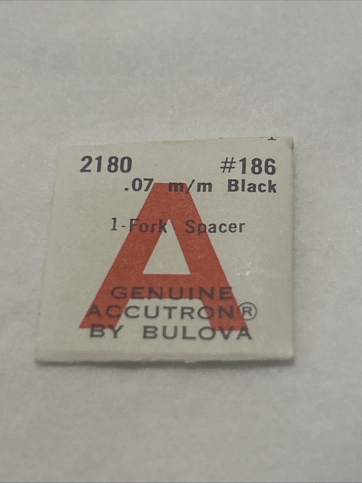 NOS Bulova Accutron 2180 Black Fork Spacer Watch Part #186 .07